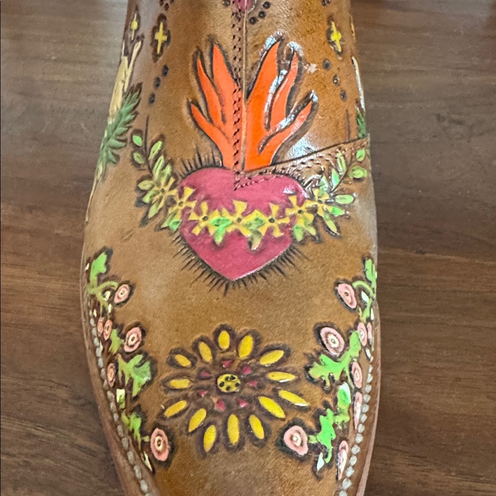 Brother Vellies Colorful Handpainted Eve Doodle Mules - Picture 13 of 13